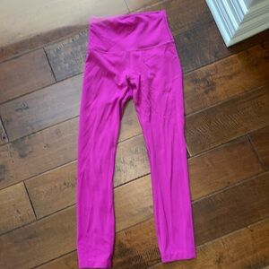 Lulu lemon pink yoga pants leggings size 2 25 length 🩷